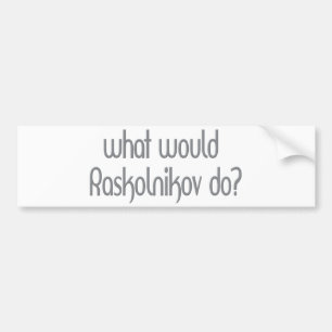 Pegatina Para Coche Raskolnikov
