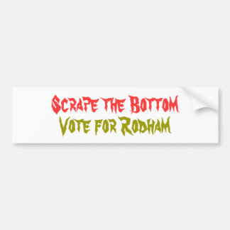Pegatina Para Coche Raspe la parte inferior, voto para Rodham