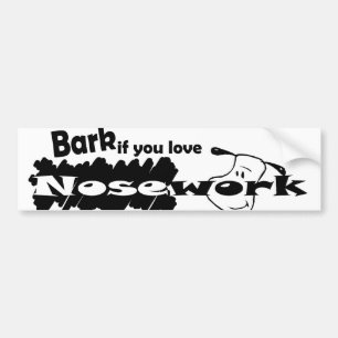 Pegatina Para Coche Raspe si usted ama el nosework