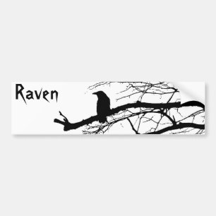 Pegatina Para Coche Raven en el árbol