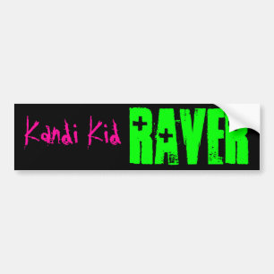 Pegatina Para Coche RAVER, niño de Kandi