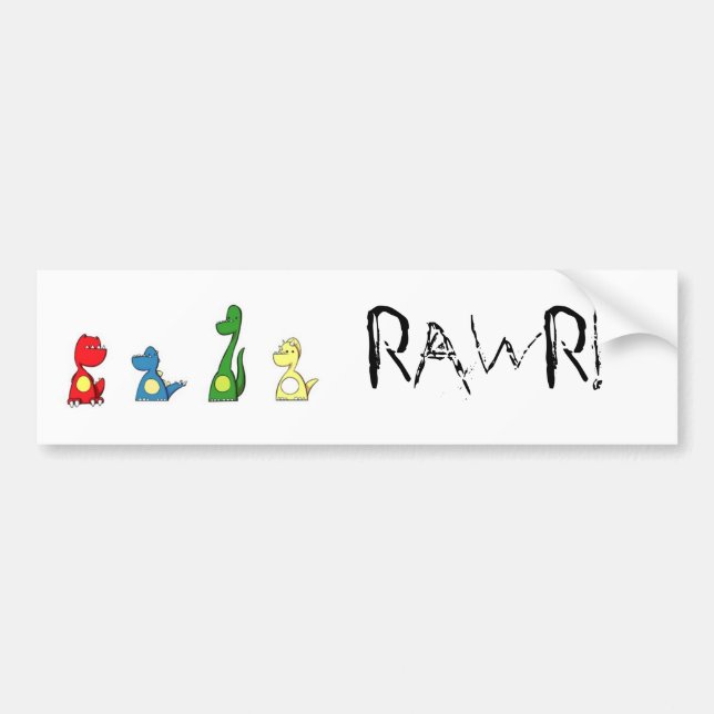Pegatina Para Coche rawr (Frente)