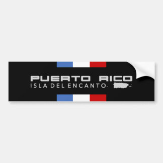 Pegatina Para Coche Rayas deportivas de Puerto Rico | Mapa de la isla 