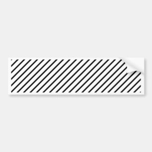 Pegatina Para Coche Rayas diagonales en blanco y negro