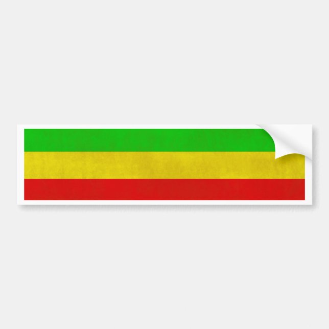 Pegatina Para Coche Rayas sucias de Rasta (Frente)