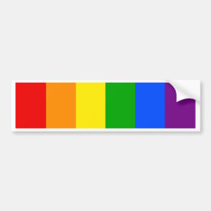 PEGATINA PARA COCHE "RAYAS VERTICALES DEL ARCO IRIS "
