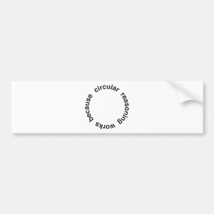 Pegatina Para Coche Razonamiento circular