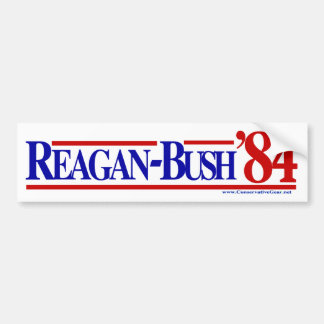 Pegatina Para Coche Reagan Bush 84