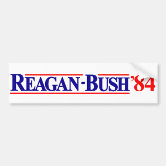 Pegatina Para Coche Reagan Bush 84