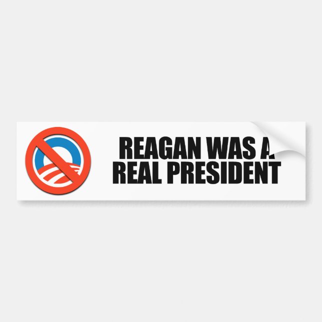 Pegatina Para Coche Reagan era presidente real (Frente)