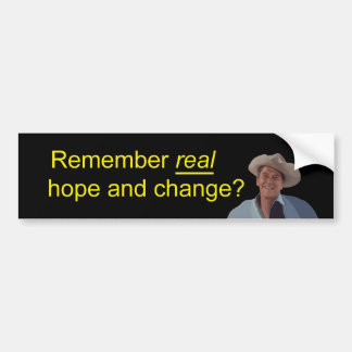 Pegatina Para Coche Reagan recuerda esperanza REAL y cambia a la