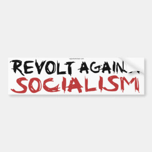 Pegatina Para Coche Rebelión contra bumpersticker del socialismo