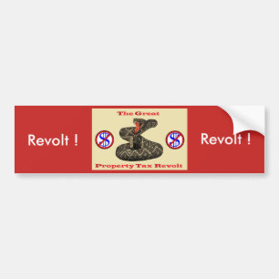 Pegatina Para Coche ¡Rebelión de la contribución territorial!