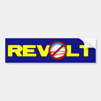 Pegatina Para Coche Rebelión - Obama anti
