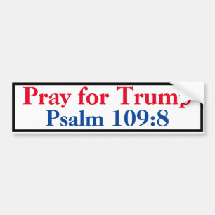 Pegatina Para Coche Recen por el salmo de Trump 109:8