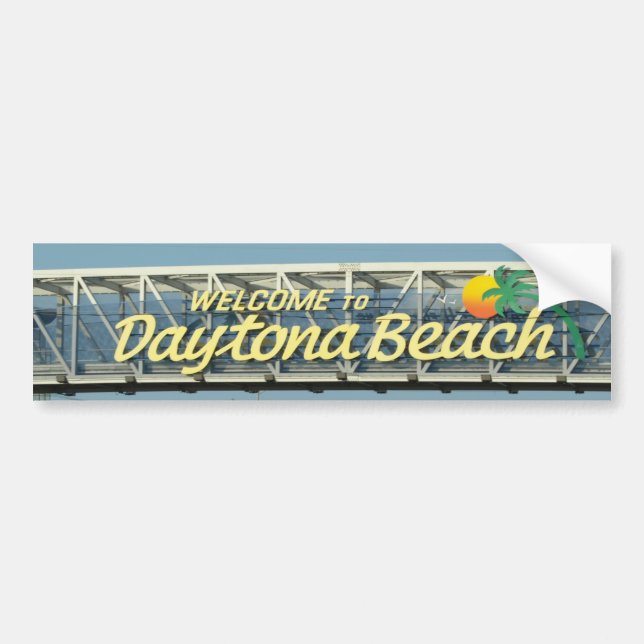 Pegatina Para Coche Recepción a Daytona Beach (Frente)