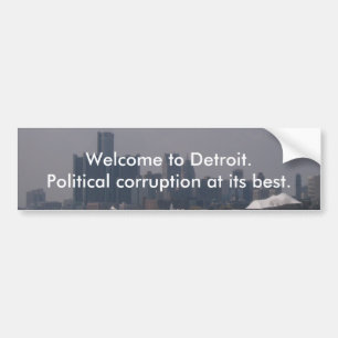 Pegatina Para Coche Recepción a Detroit