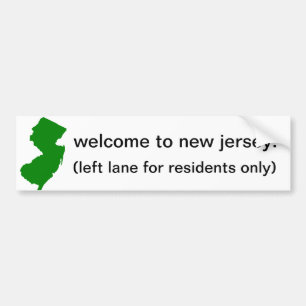 Pegatina Para Coche Recepción a New Jersey