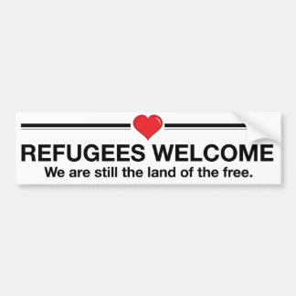 Pegatina Para Coche Recepción de los refugiados