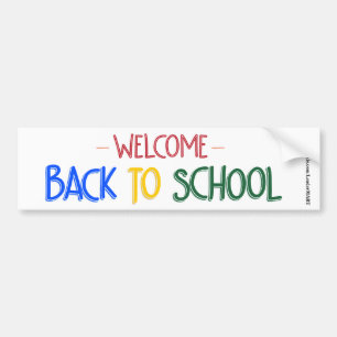 Pegatina Para Coche ¡Recepción de nuevo a escuela!