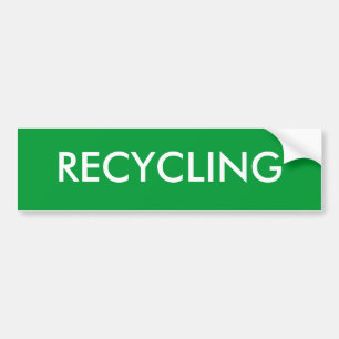 PEGATINA PARA COCHE RECICLAJE
