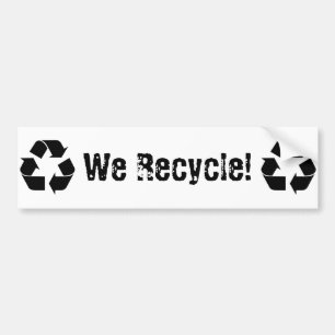 Pegatina Para Coche Reciclamos