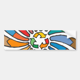 Pegatina Para Coche Reciclar arte Rótulo