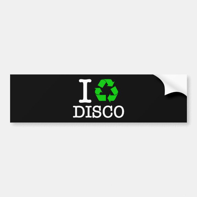 Pegatina Para Coche Reciclar Disco (Frente)