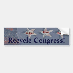 Pegatina Para Coche ¡Recicle al congreso!