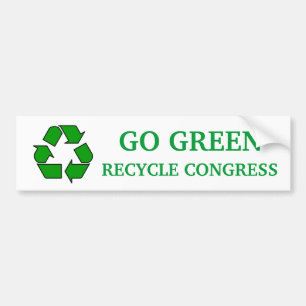 Pegatina Para Coche Recicle al congreso