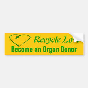 Pegatina Para Coche Recicle el amor