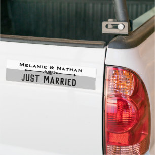 Pegatina Para Coche Recién Casados Personalizados con Estilo