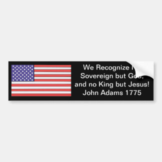 Pegatina Para Coche Reconocemos no soberano pero dios, y a ningún rey
