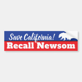 Pegatina Para Coche Recordar las elecciones de Gavin Newsom en Califor