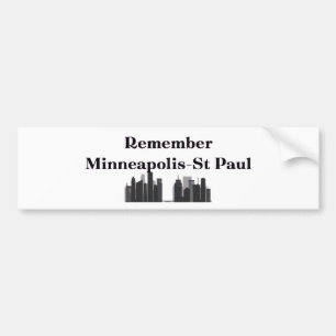 Pegatina Para Coche Recuerda Minneapolis & St. Paul