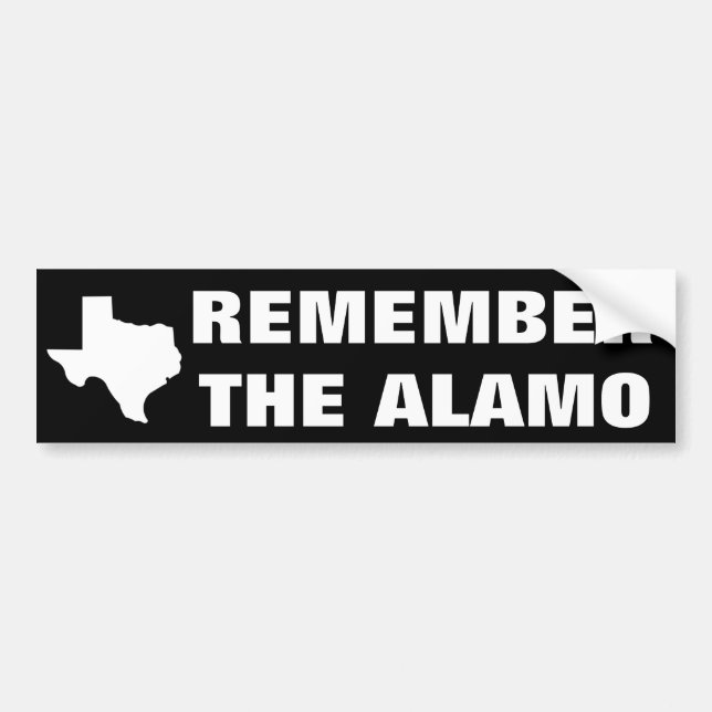 Pegatina Para Coche Recuerde el Álamo (Frente)
