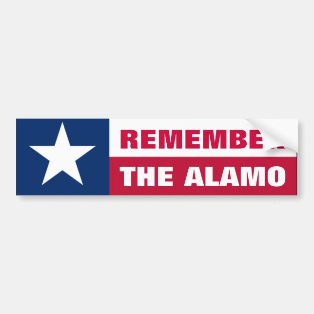 Pegatina Para Coche Recuerde el Álamo (Frente)