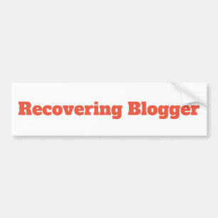 Pegatina Para Coche Recuperando el curioso bloguero Bumper Sticker