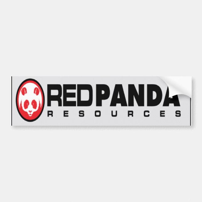 Pegatina Para Coche Recursos de la panda roja (Frente)