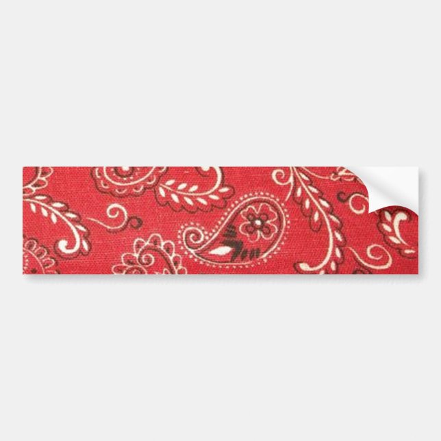 Pegatina Para Coche Red Bandana (Frente)