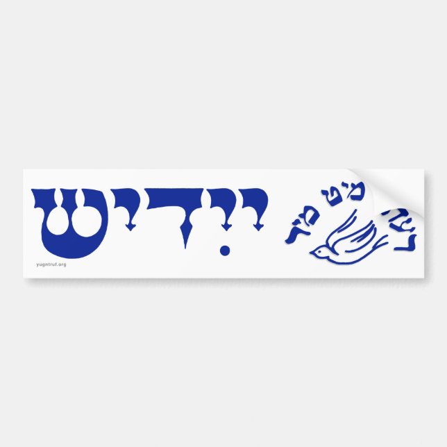 Pegatina Para Coche Redt Mit Mir Yiddish Taybl Bumper Sticker (Frente)