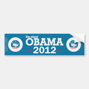 Pegatina Para Coche Reelegir a Obama 2012