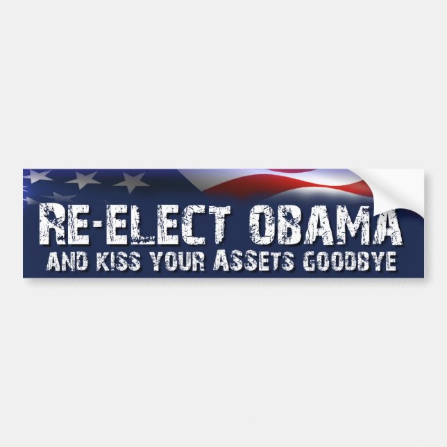 Pegatina Para Coche Reelija a Obama - elección anti de Obama (Frente)