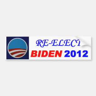PEGATINA PARA COCHE REELIJA BIDEN 2012