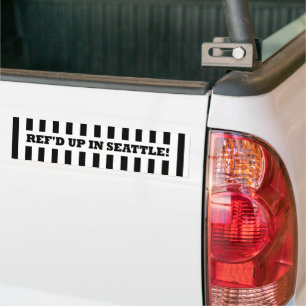 Pegatina Para Coche Refd en Seattle con árbitros de reemplazo