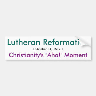 Pegatina Para Coche ¡Reforma del Lutheran - Aha!