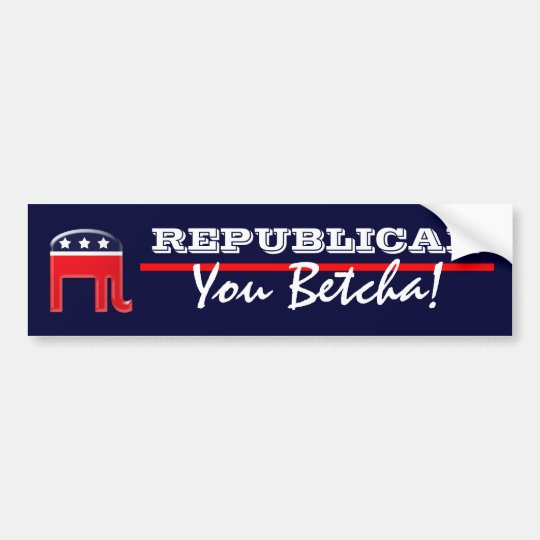 Pegatina Para Coche Refrán patriótico del Partido Republicano