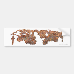 Pegatina Para Coche Regalo de acero rusty Metalizado y divertido
