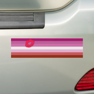 Pegatina Para Coche Regalo gay de la bandera del Orgullo Lesbiano de S