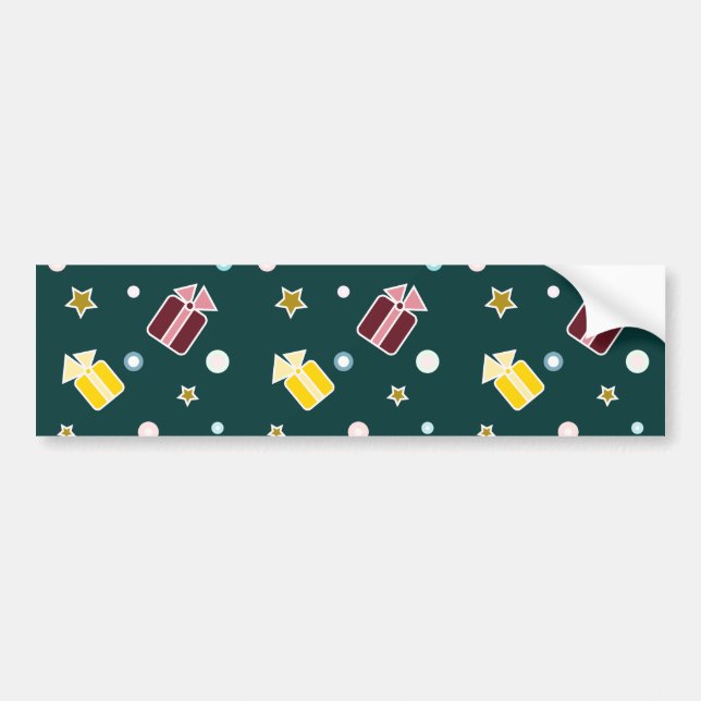Pegatina Para Coche Regalos de Navidad (Frente)